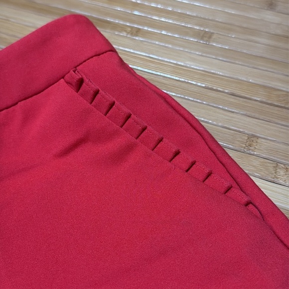 Zac & Rachel Red High Waist Shorts - Picture 2 of 5